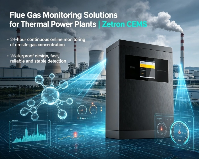 थर्मल पॉवर प्लांट्ससाठी फ्लू गॅस मॉनिटरिंग सोल्यूशन्स | Zetron CEMS प्रोसेस मॉनिटरिंग पासून ते एंड-ऑफ-पाइप उत्सर्जन अनुपालन पर्यंत